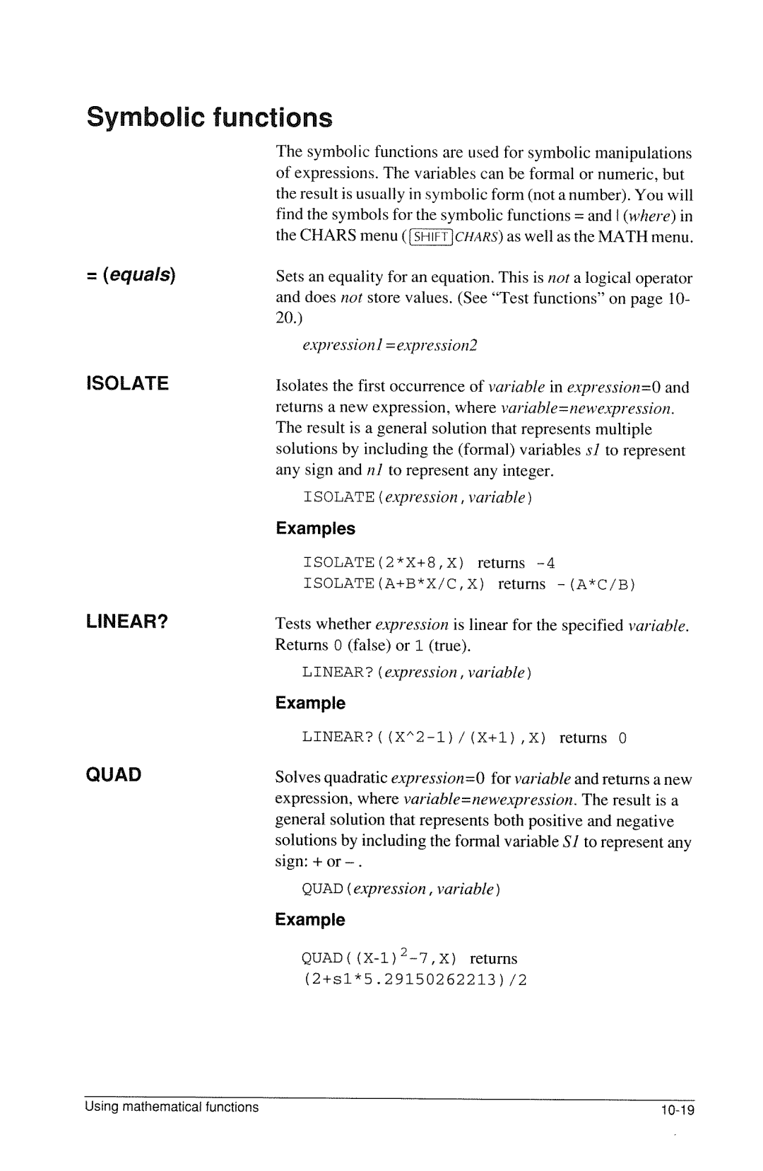 HP 40g Graphing manual 