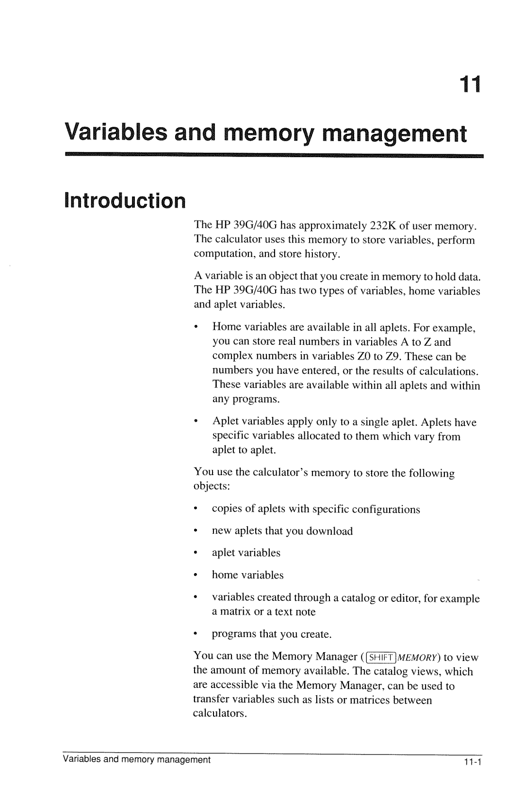 HP 40g Graphing manual 