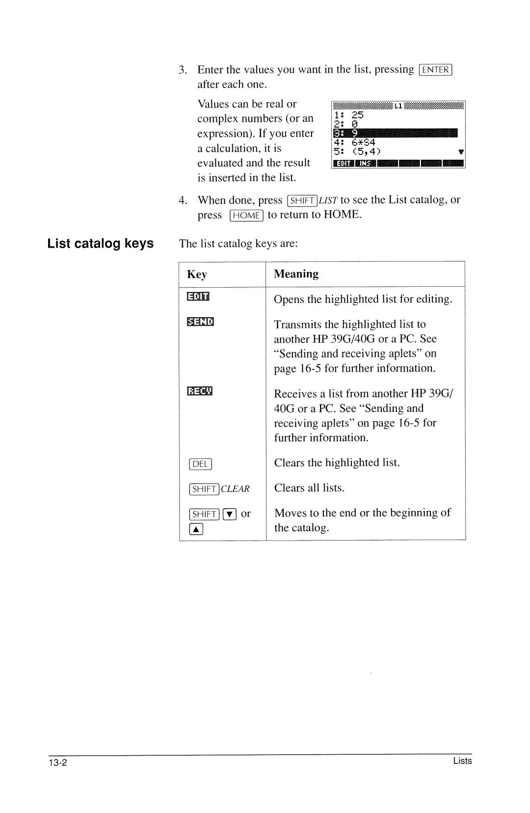 HP 40g Graphing manual 