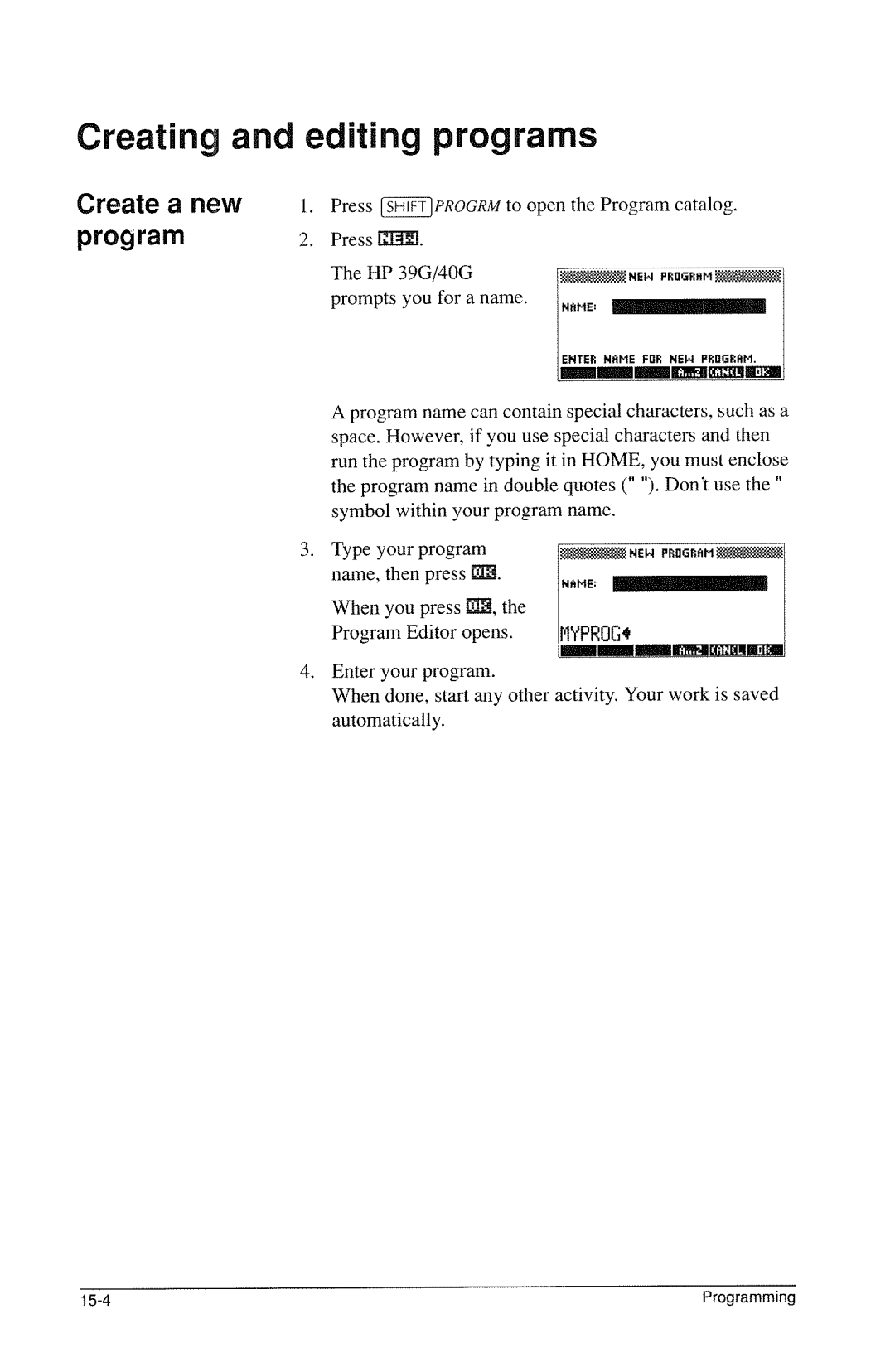 HP 40g Graphing manual 