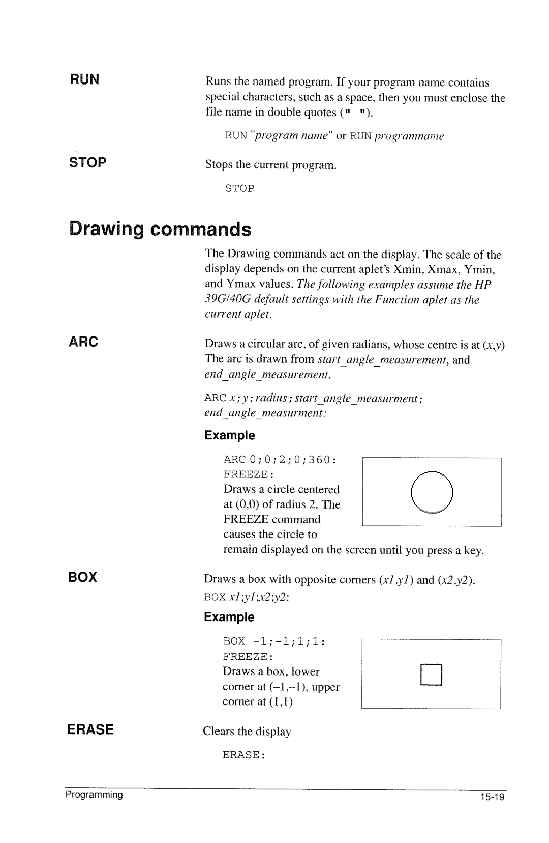 HP 40g Graphing manual 