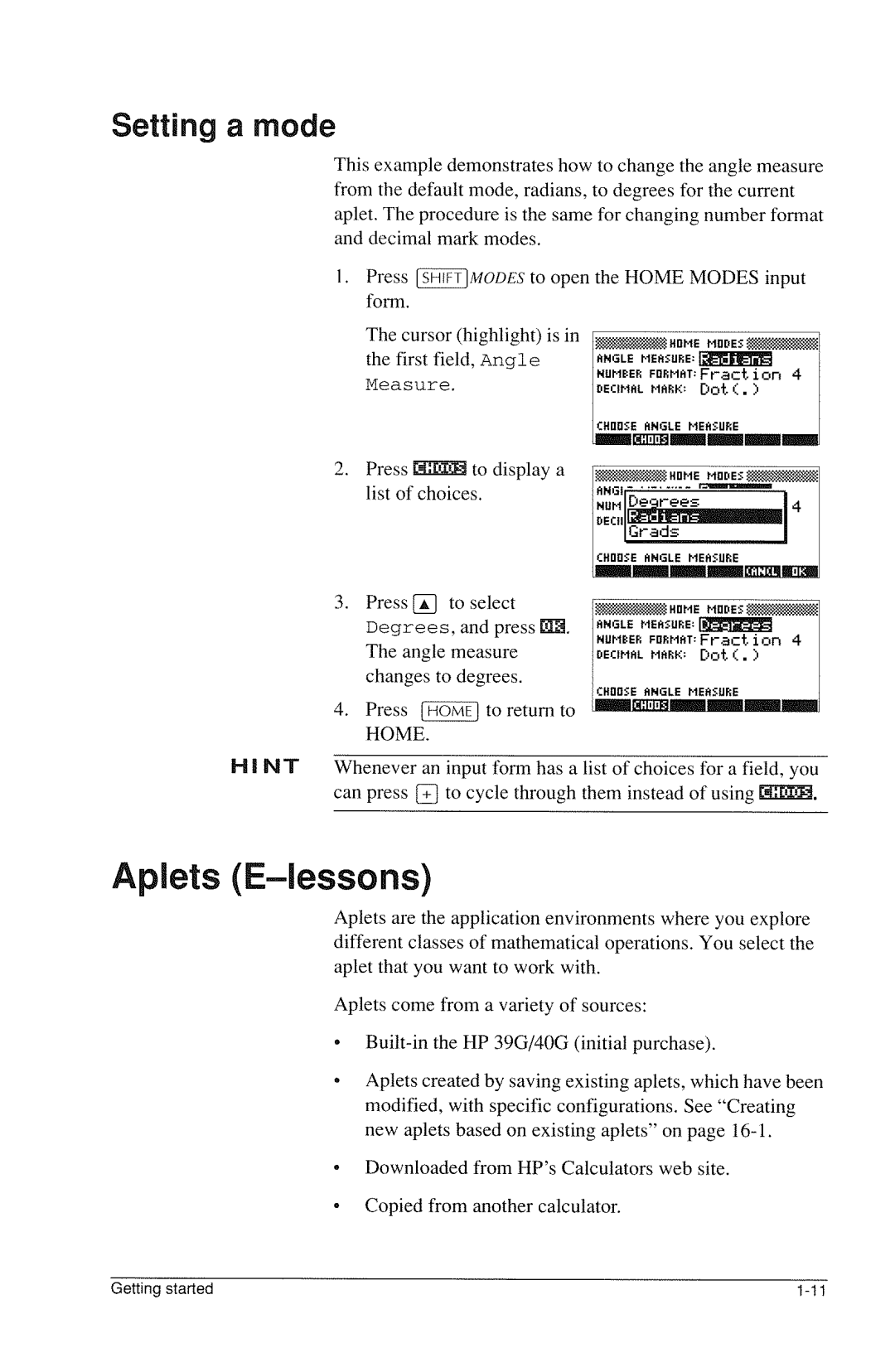 HP 40g Graphing manual 