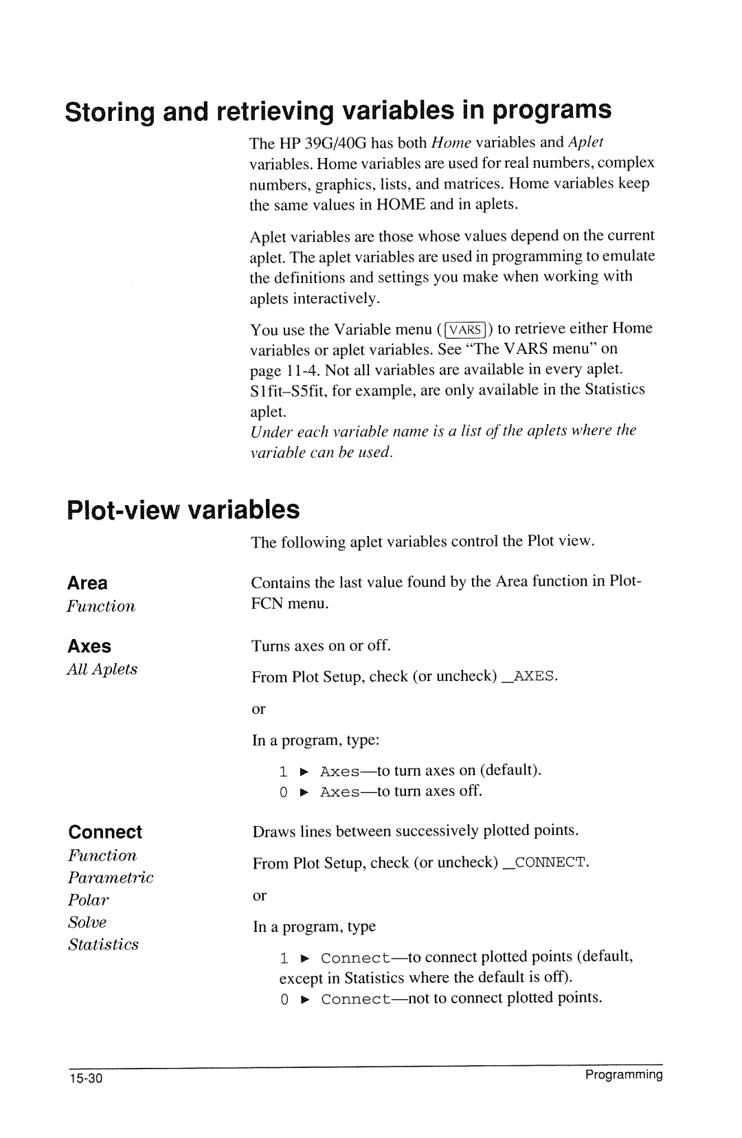 HP 40g Graphing manual 