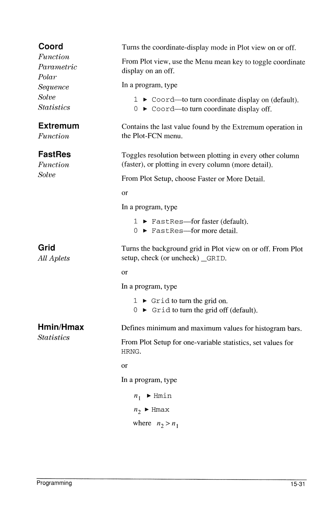 HP 40g Graphing manual 