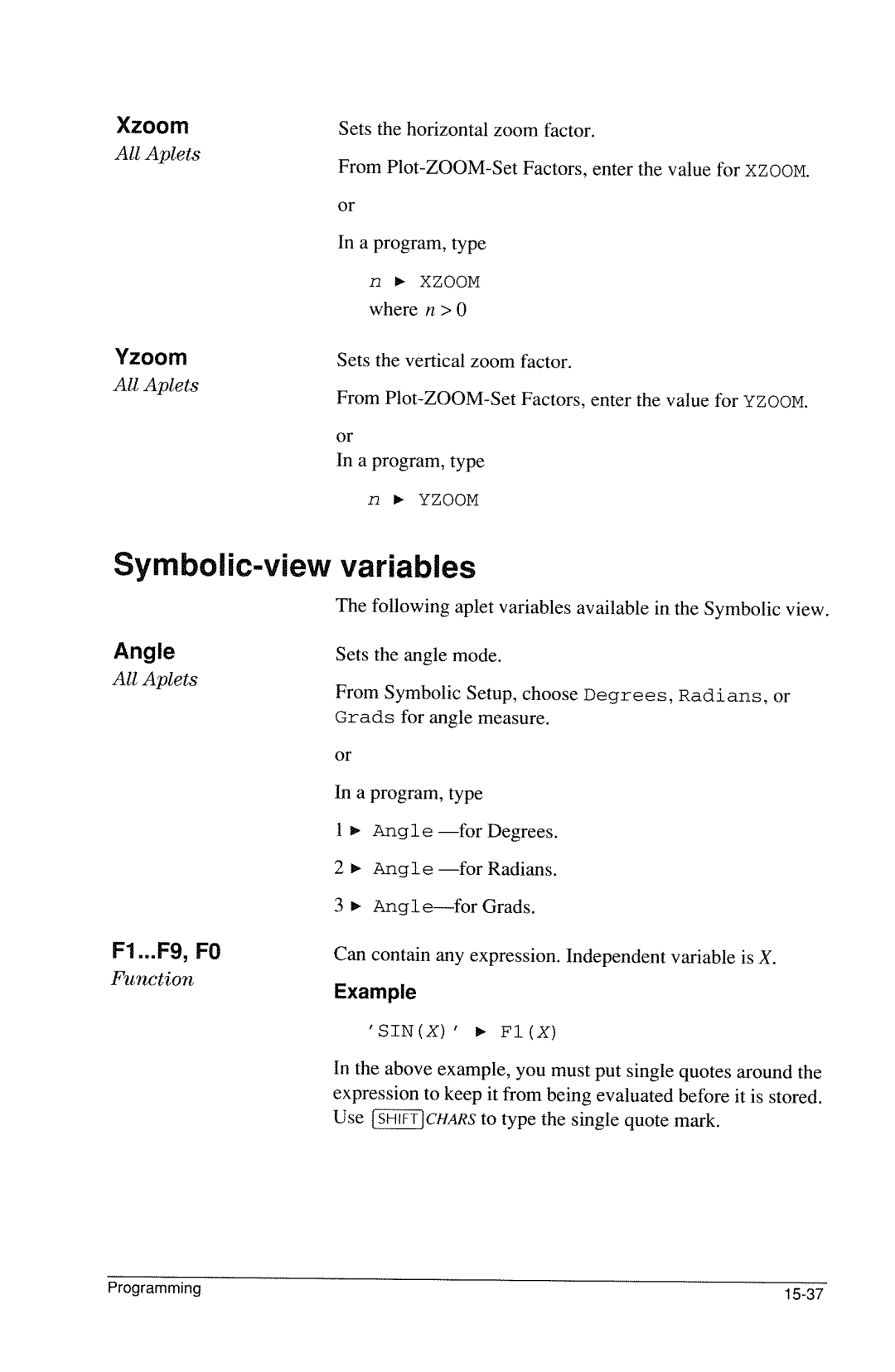 HP 40g Graphing manual 