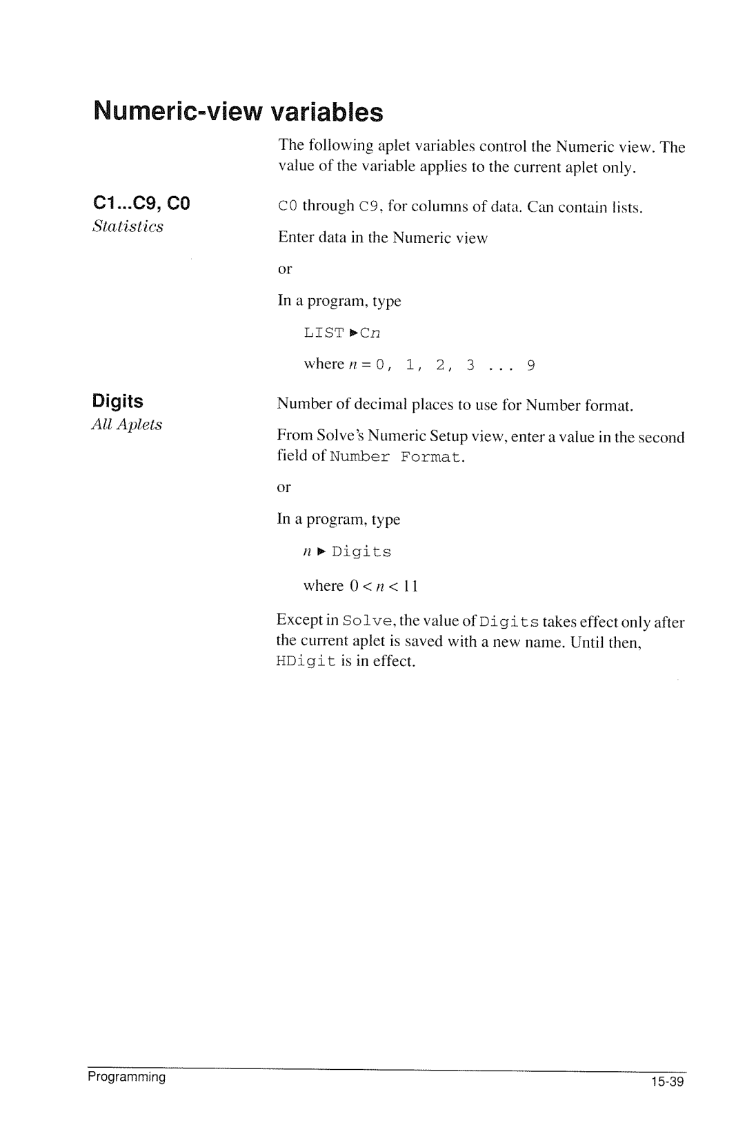 HP 40g Graphing manual 