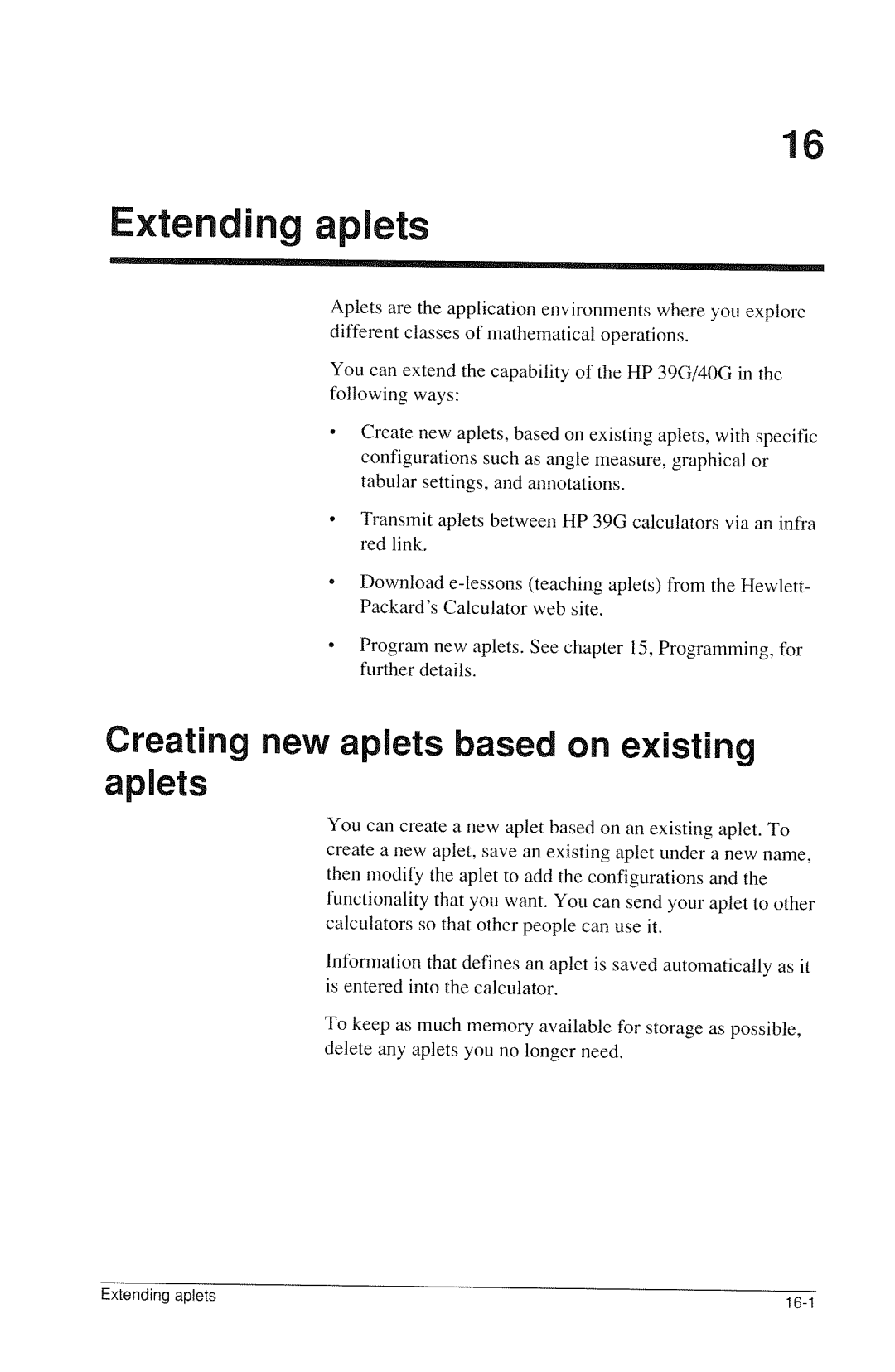 HP 40g Graphing manual 