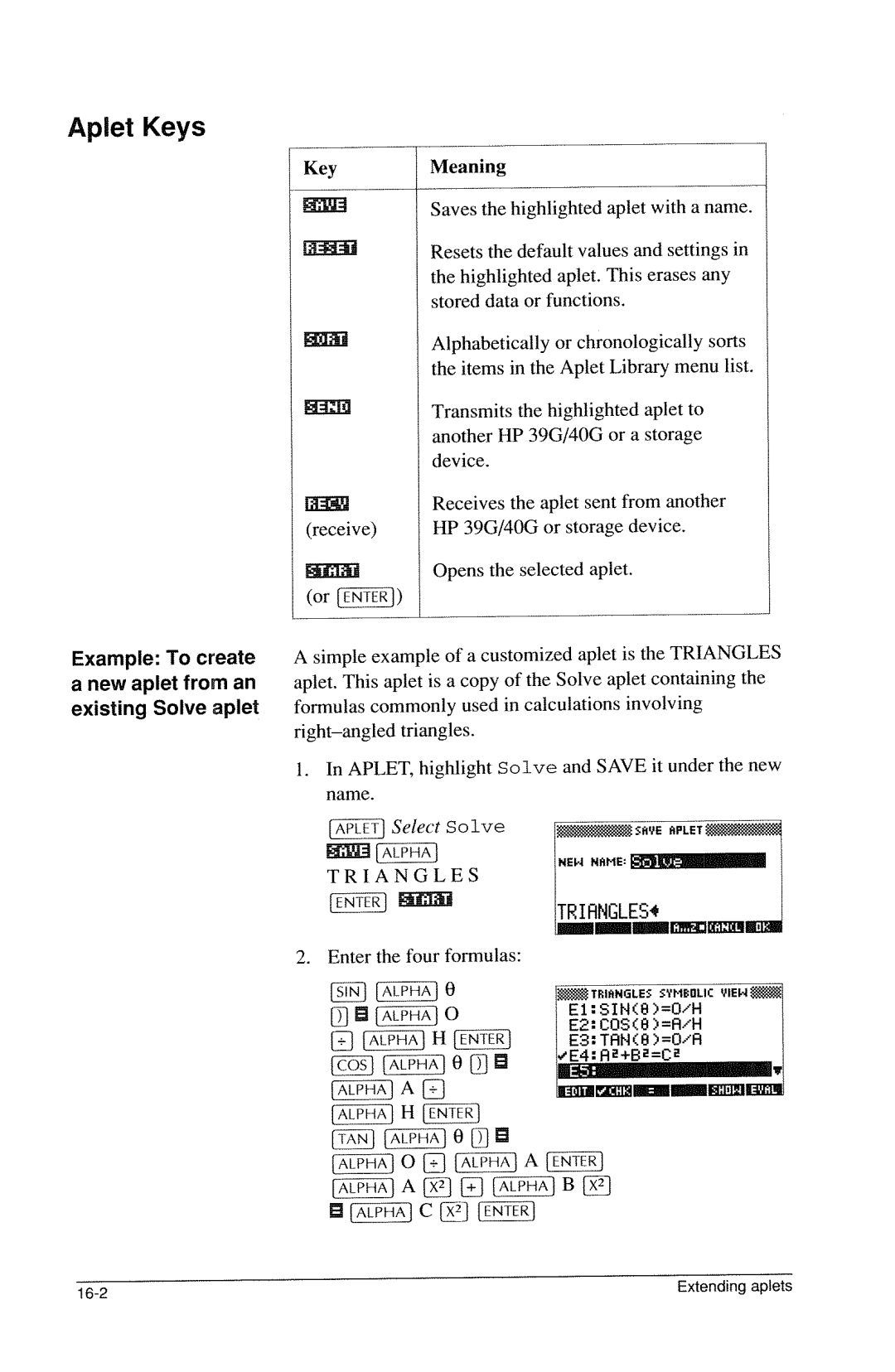 HP 40g Graphing manual 