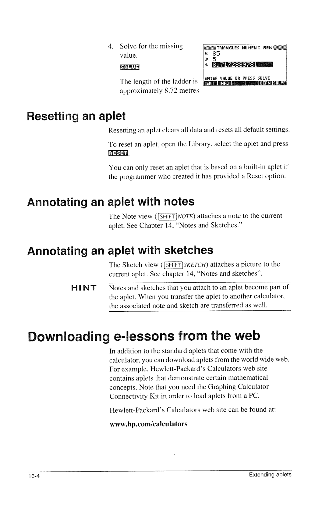 HP 40g Graphing manual 
