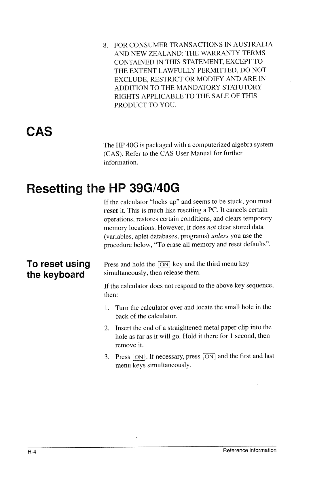 HP 40g Graphing manual 