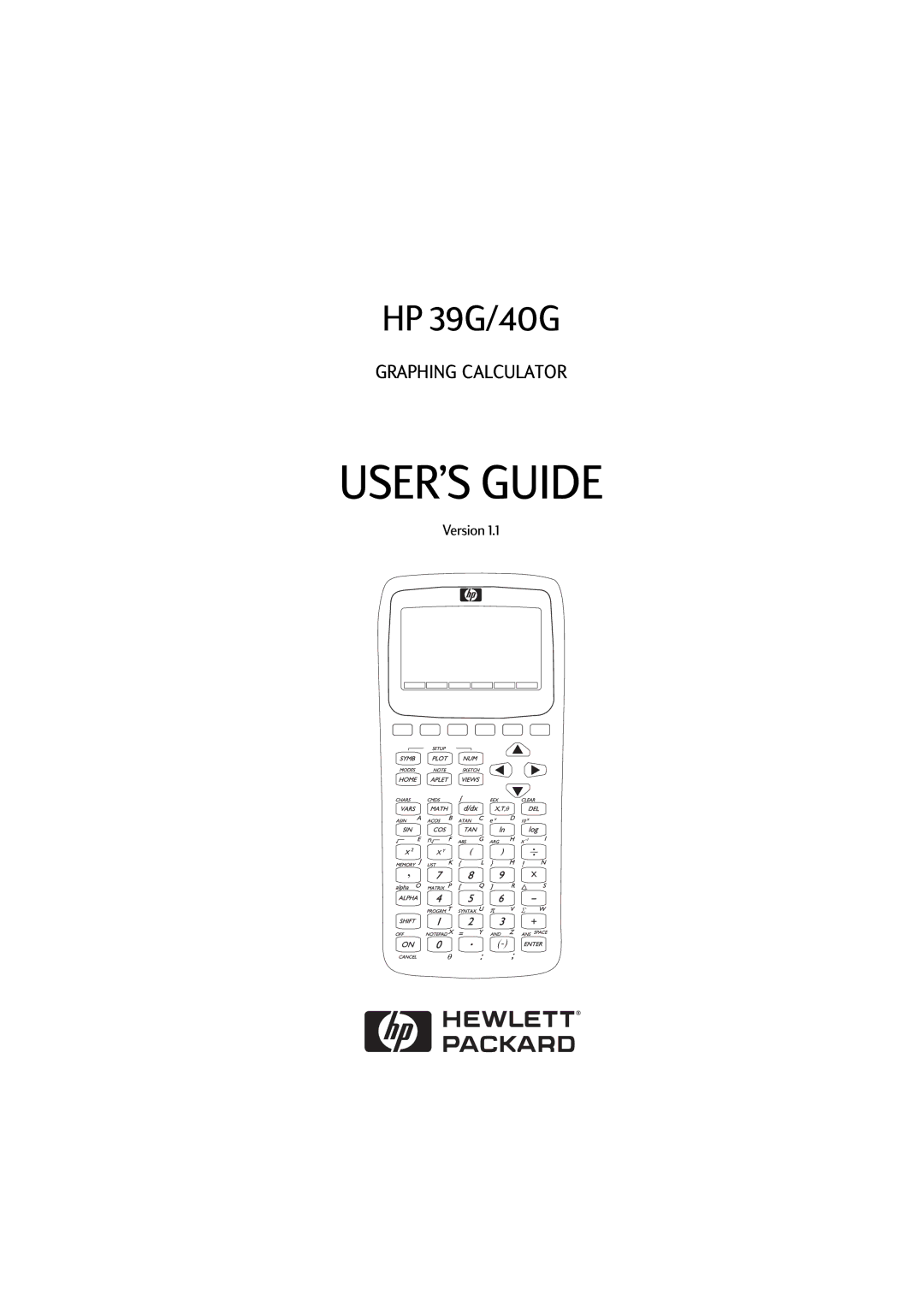 HP 40G manual USER’S Guide 