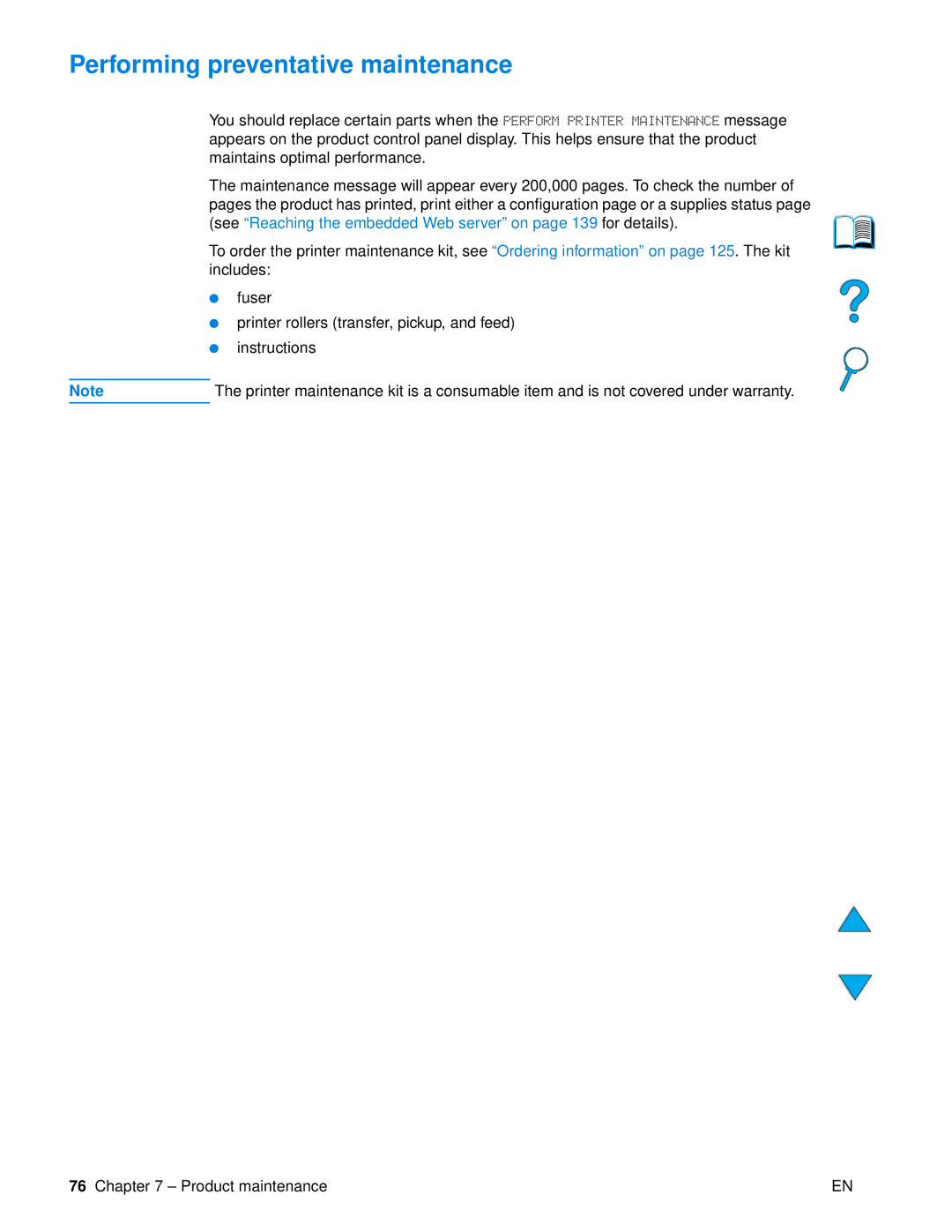 HP 4100 mfp manual Performing preventative maintenance 