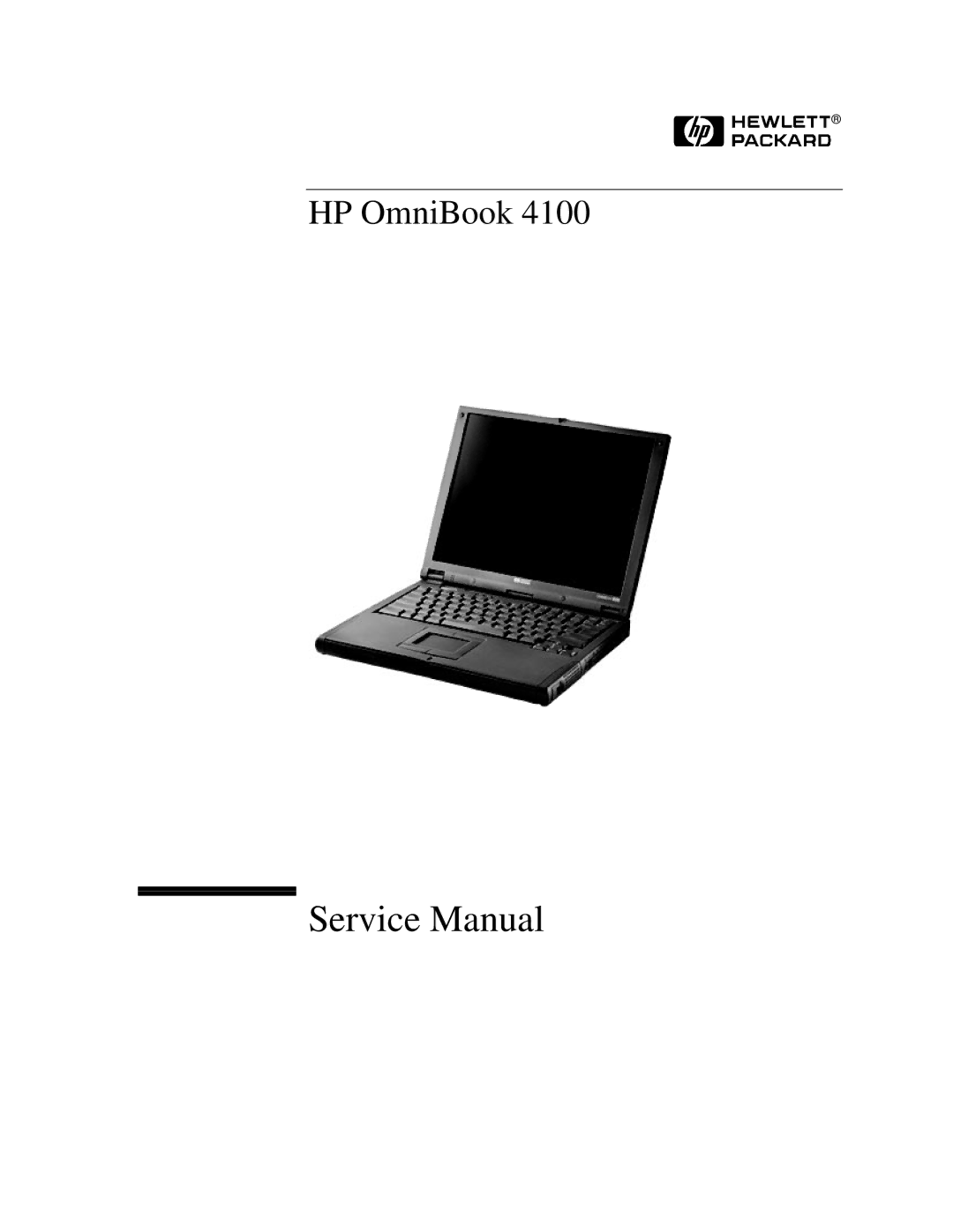 HP 4100 manual HP OmniBook 