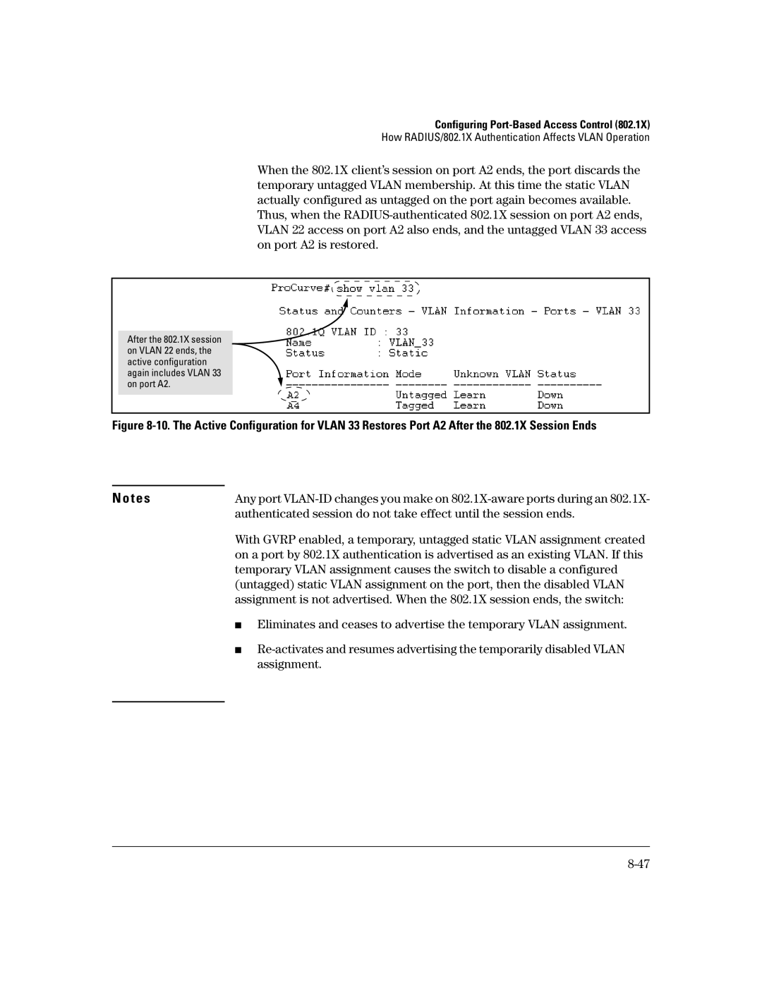 HP 2650 (J4899A/B), 4100gl, 2626 (J4900A/B), 2600-PWR, 6108 manual Assignment 