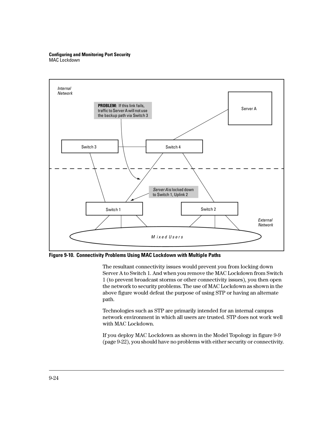 HP 2626 (J4900A/B), 4100gl, 2650 (J4899A/B), 2600-PWR, 6108 manual External Network X e d U s e r s 