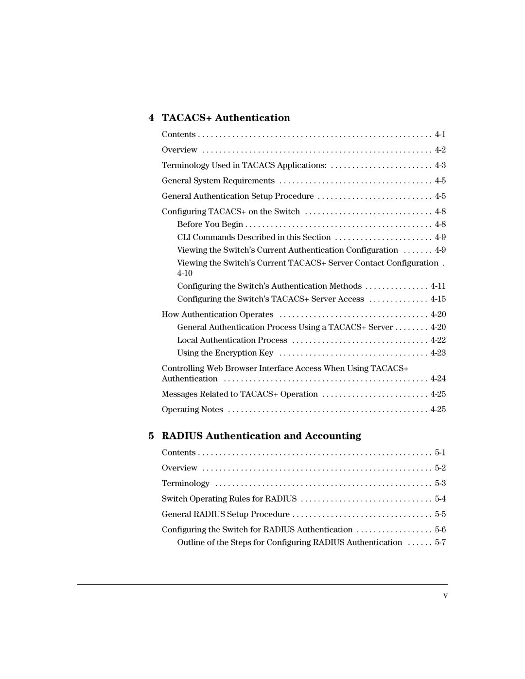 HP 2650 (J4899A/B), 4100gl, 2626 (J4900A/B), 2600-PWR, 6108 manual Viewing the Switch’s Current Authentication Configuration 