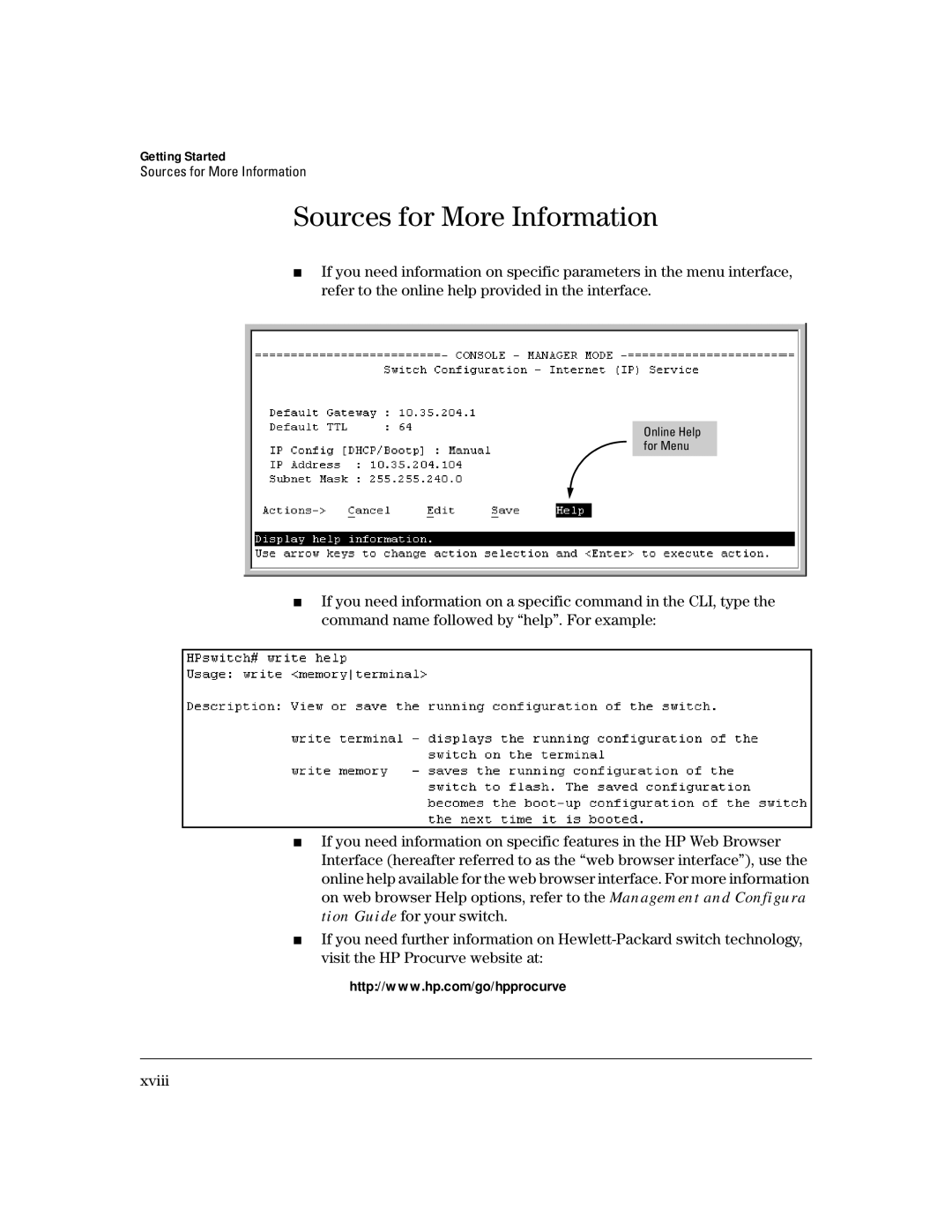 HP 4100gl manual Sources for More Information 