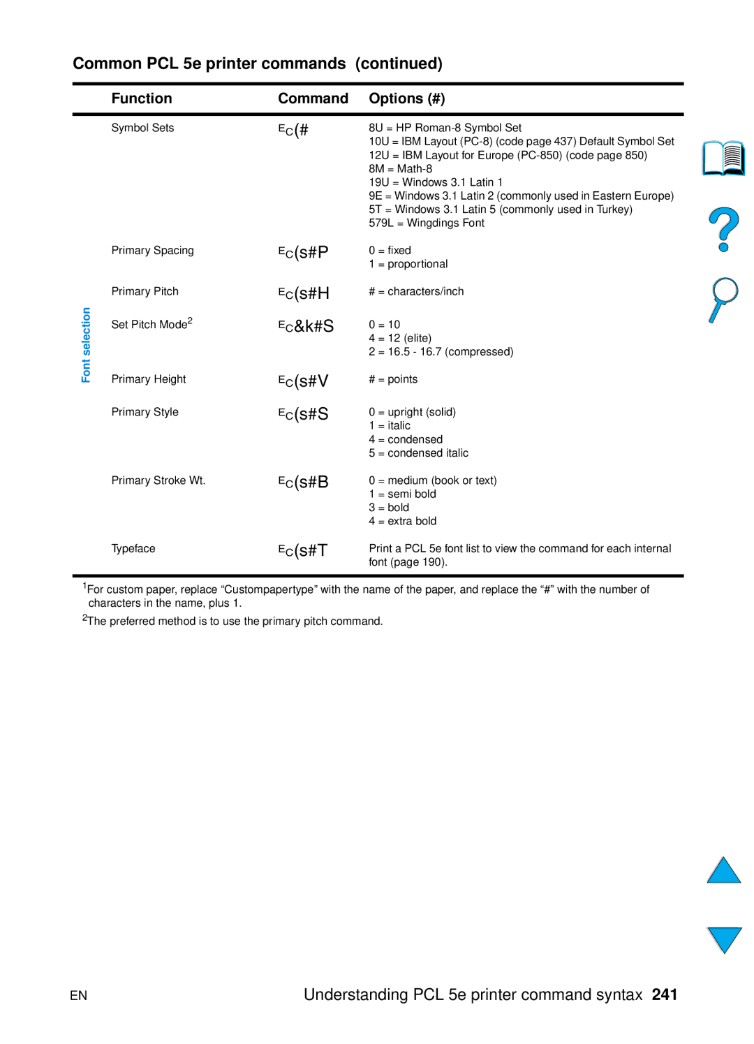 HP 4100N, 4100TN manual ?s#B 