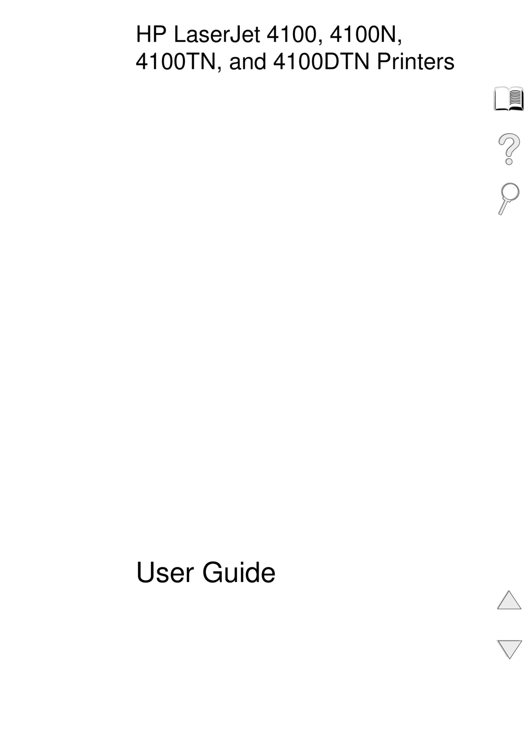 HP 4100N, 4100TN manual User Guide 