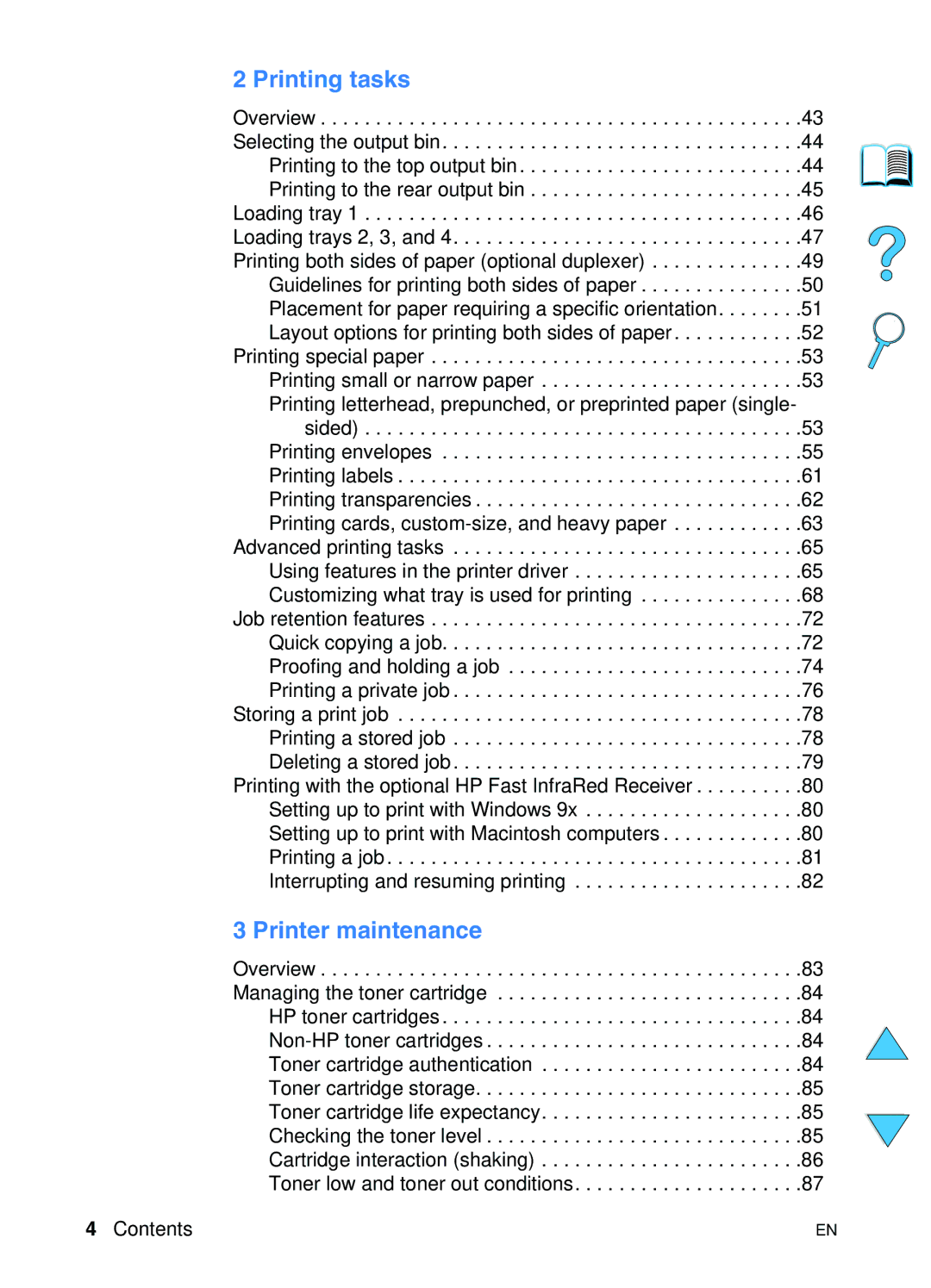 HP 4100TN, 4100N manual Printing tasks 