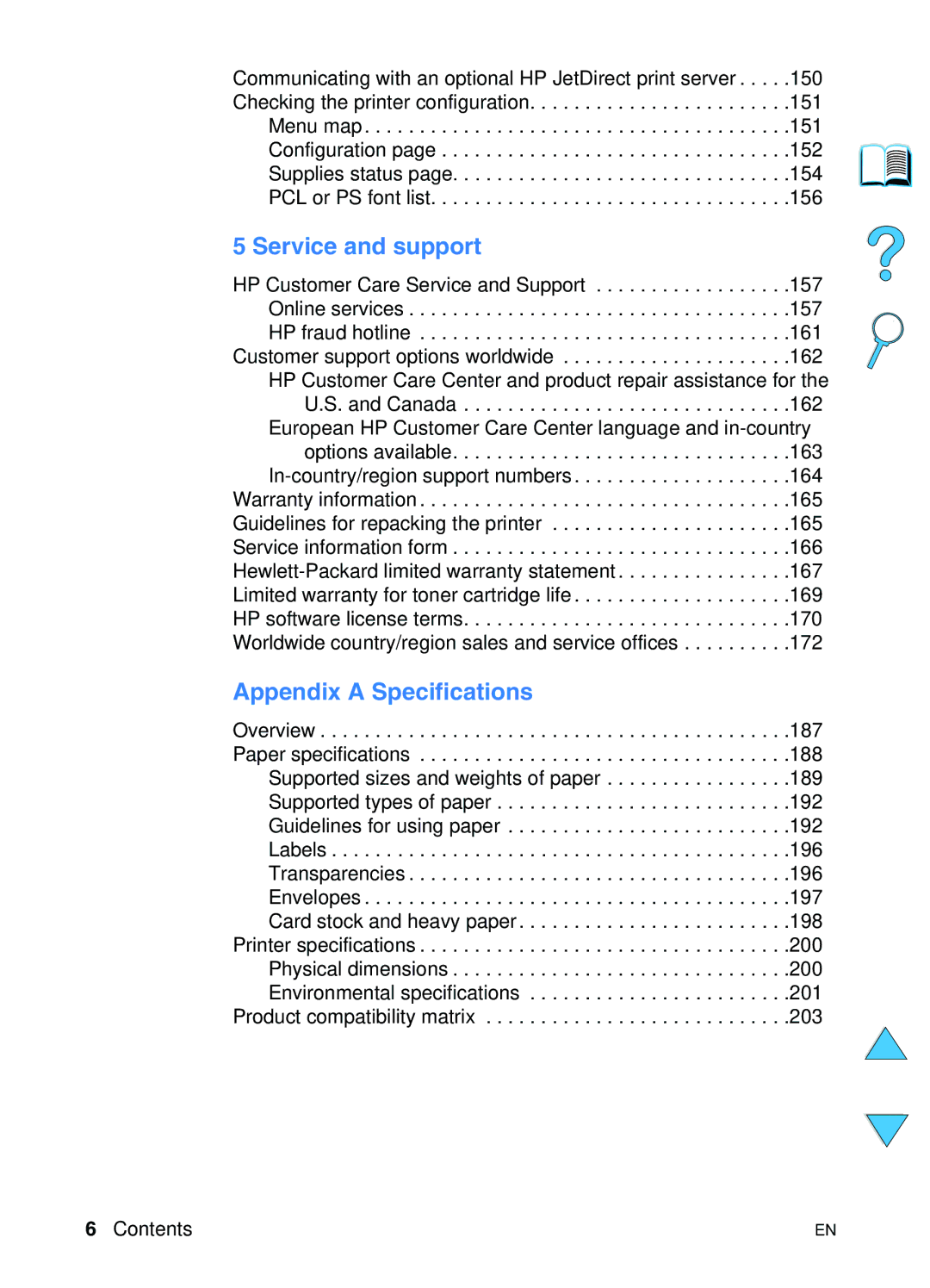 HP 4100TN, 4100N manual Service and support 