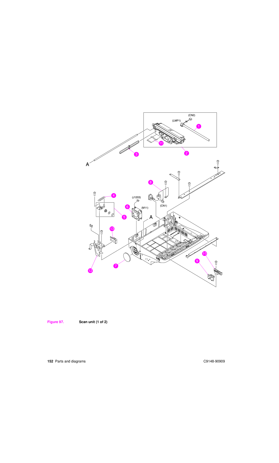 HP 4101mfp manual Scan unit 1 