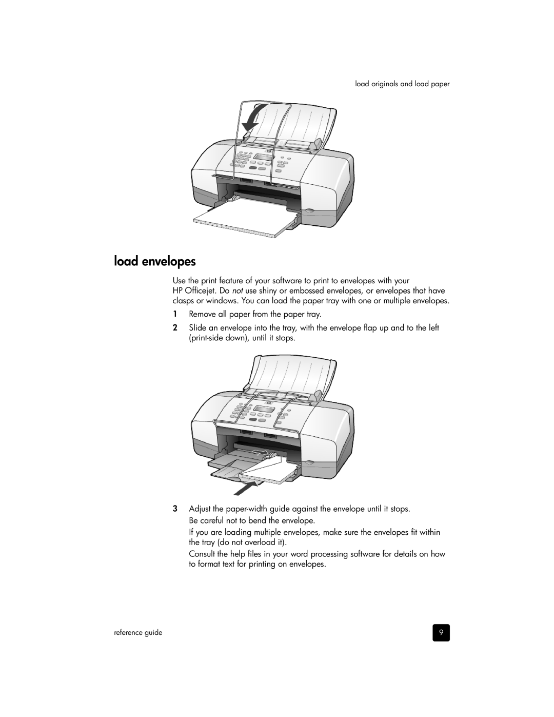 HP 4110xi, 4110v manual Load envelopes 