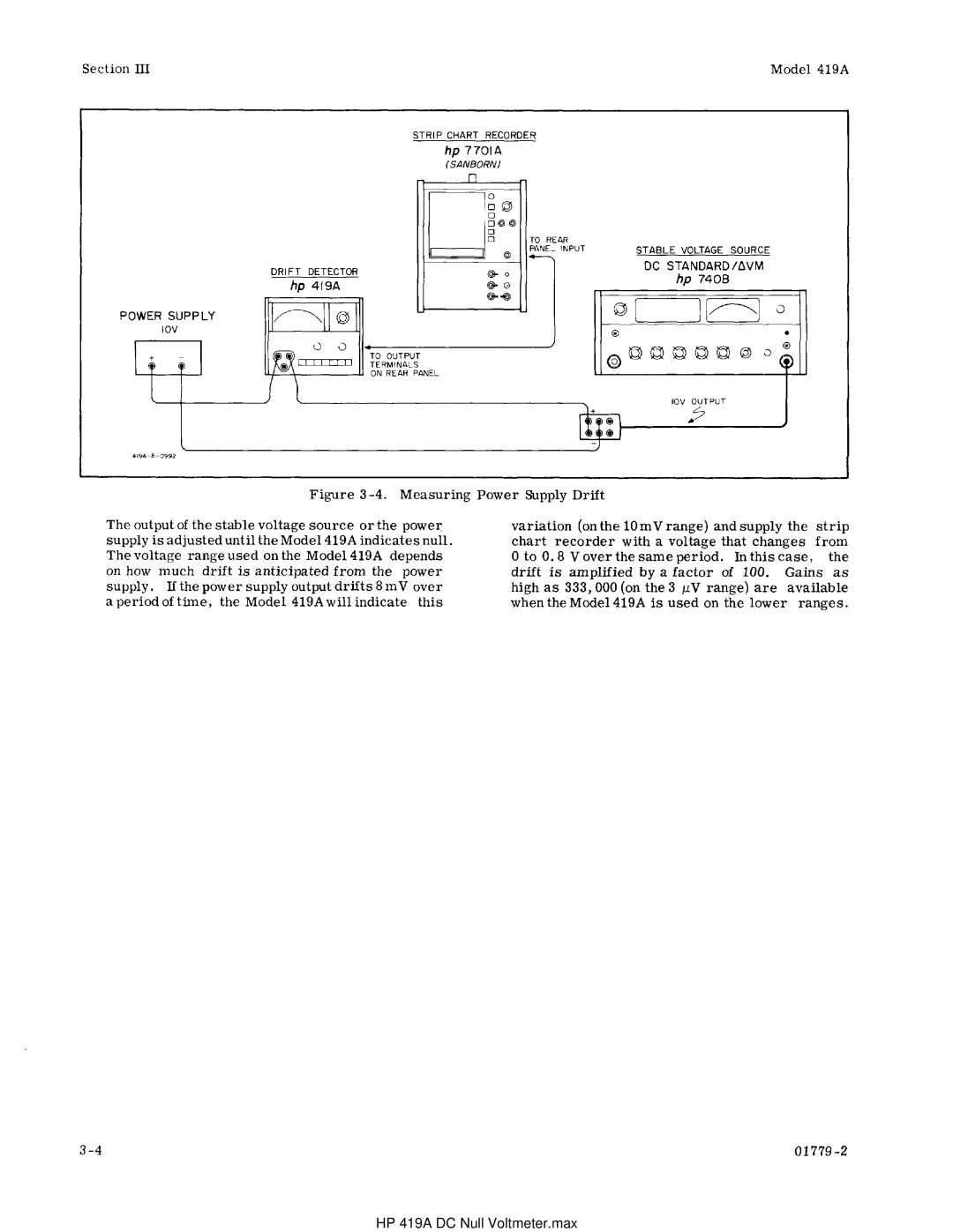 HP manual HP 419A DC Null Voltmeter.max 