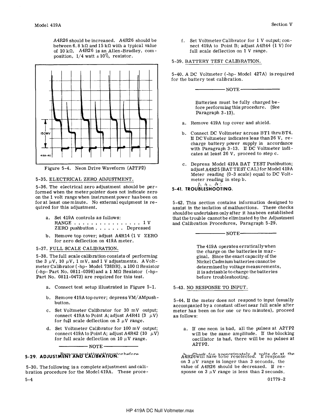 HP manual HP 419A DC Null Voltmeter.max 