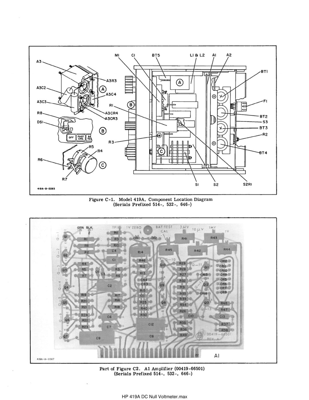 HP manual HP 419A DC Null Voltmeter.max 