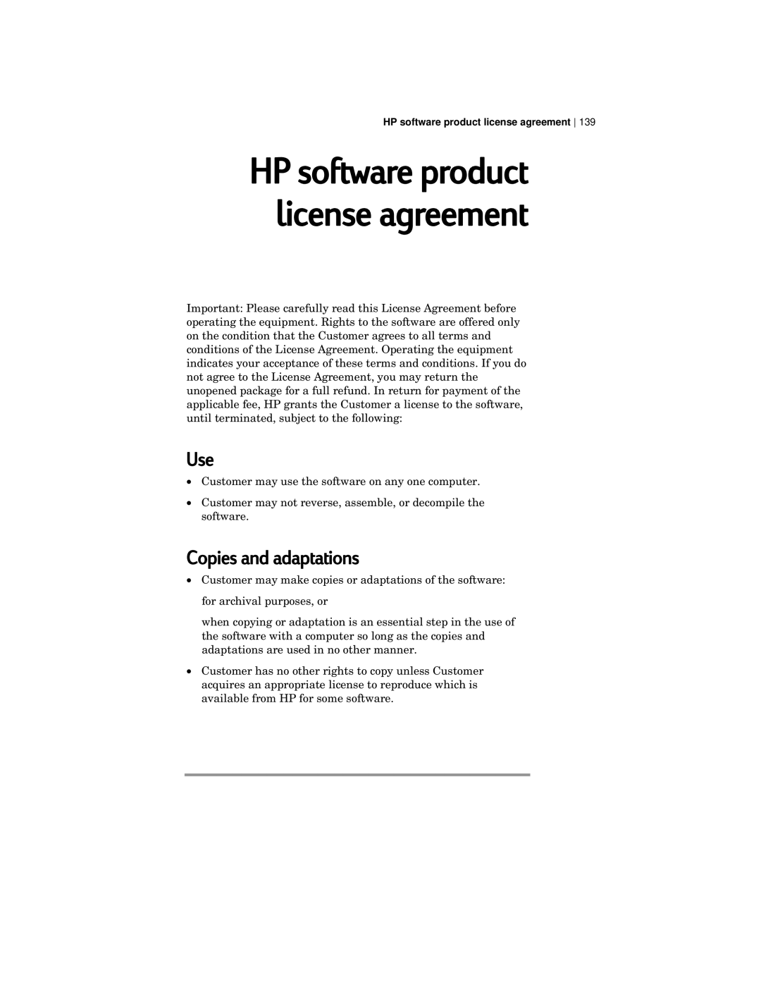 HP 420 manual Use, Copies and adaptations 