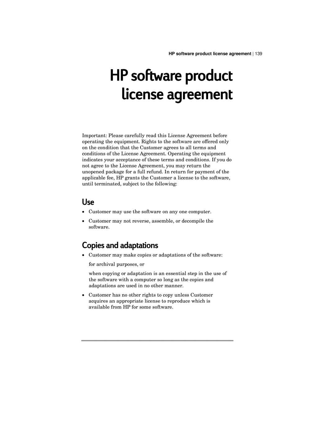 HP 420 manual Use, Copies and adaptations 