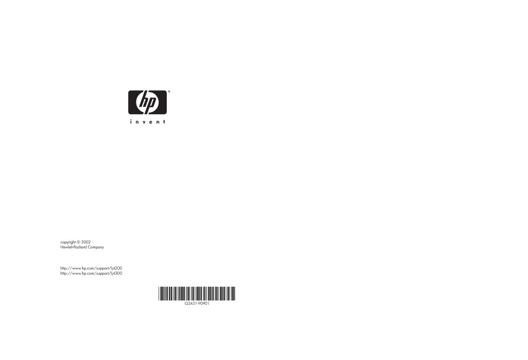 HP 4200 manual Q2431-90901 