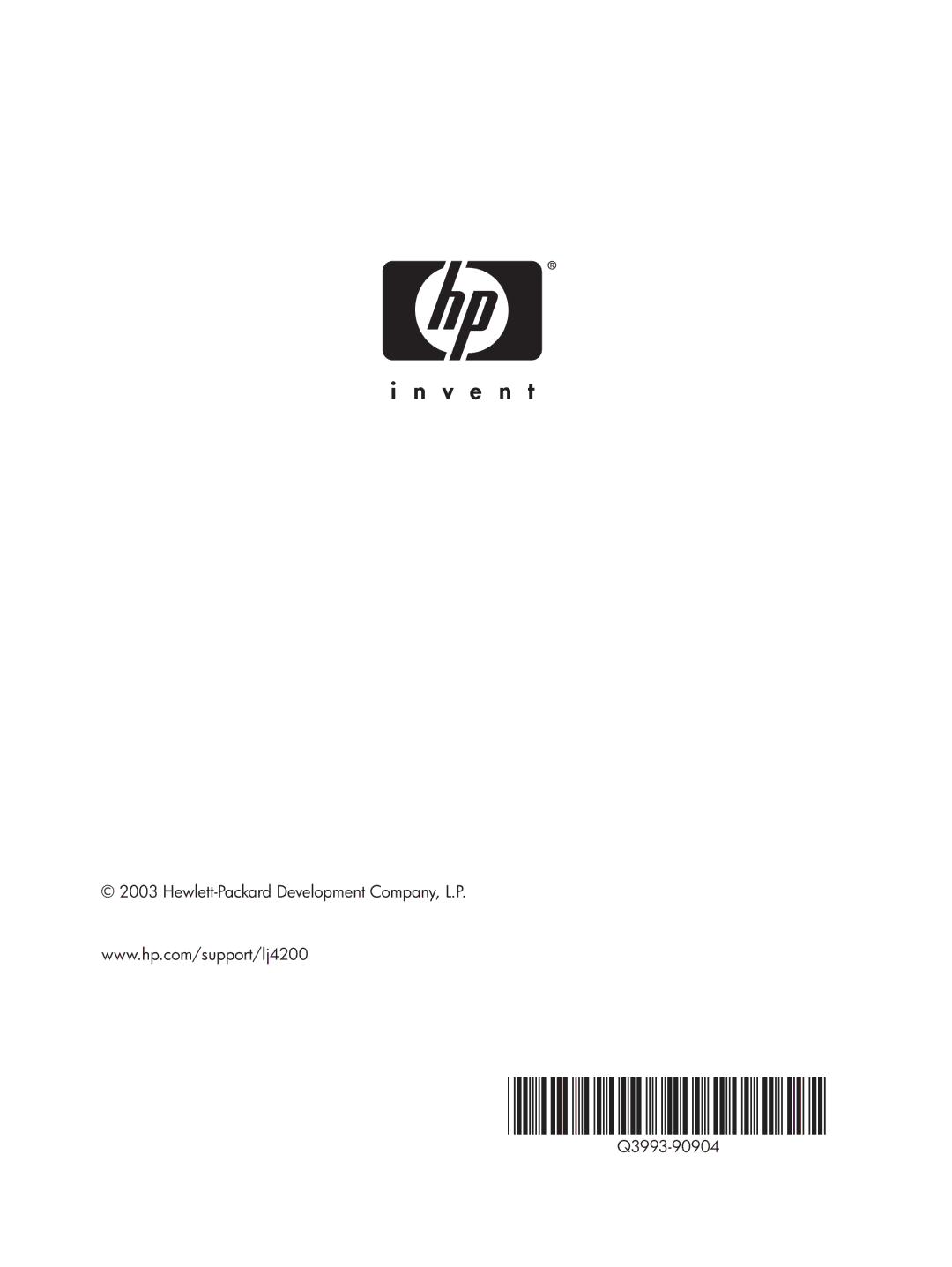 HP 4200L manual Q3993-90904 