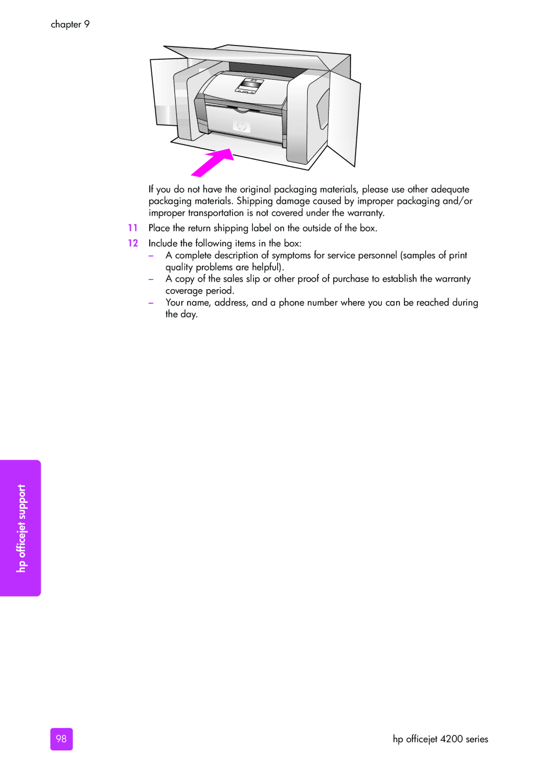 HP 4215v, 4255, 4215xi manual Hp officejet support 