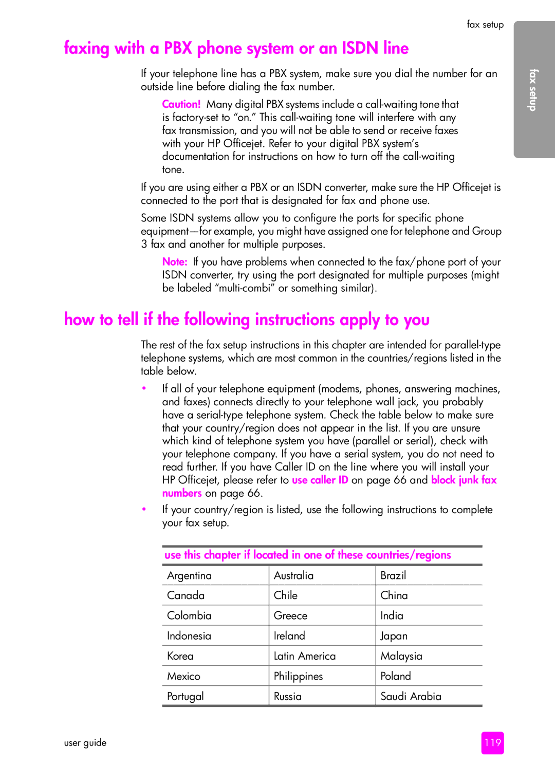 HP 4255, 4215v manual Faxing with a PBX phone system or an Isdn line, How to tell if the following instructions apply to you 