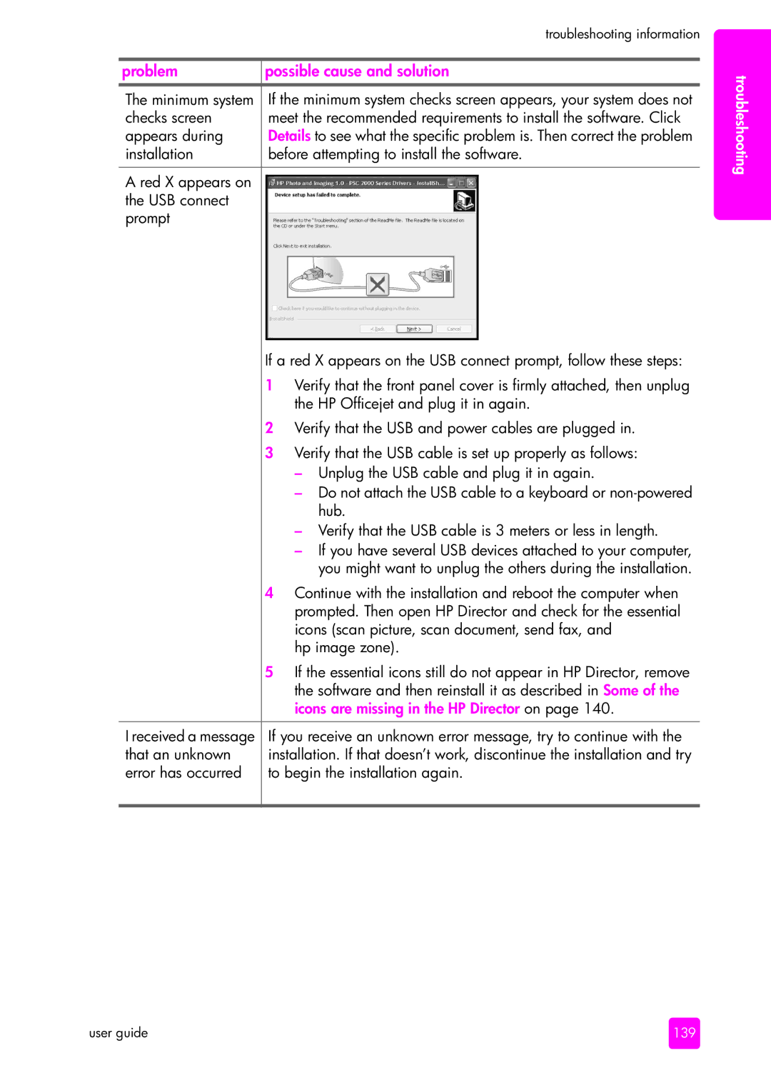 HP 4255, 4215v, 4215xi manual Icons are missing in the HP Director on 