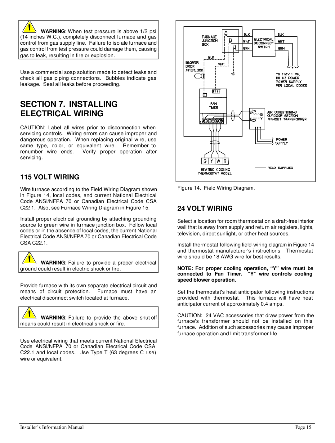 HP 422690 I manual Installing Electrical Wiring, Volt Wiring 