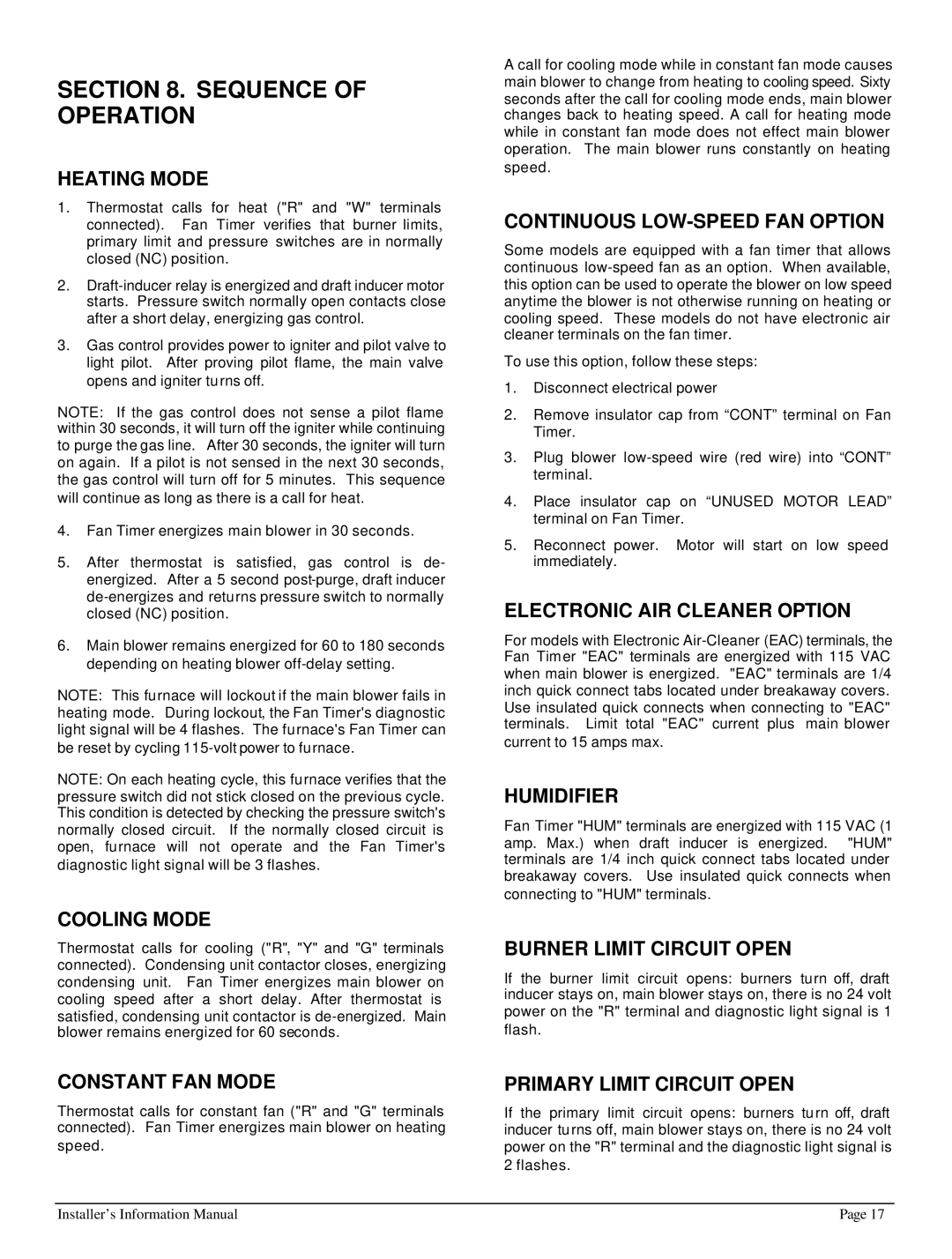 HP 422690 I manual Sequence of Operation 