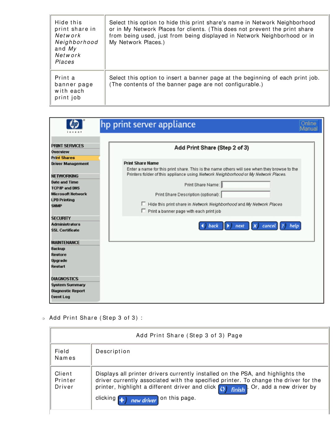 HP 4250 manual My Network Places 