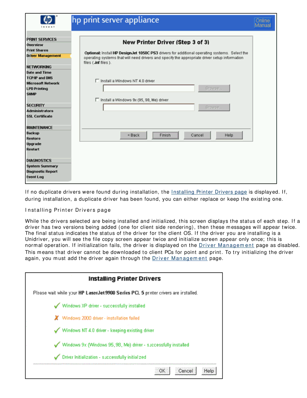 HP 4250 manual Installing Printer Drivers 