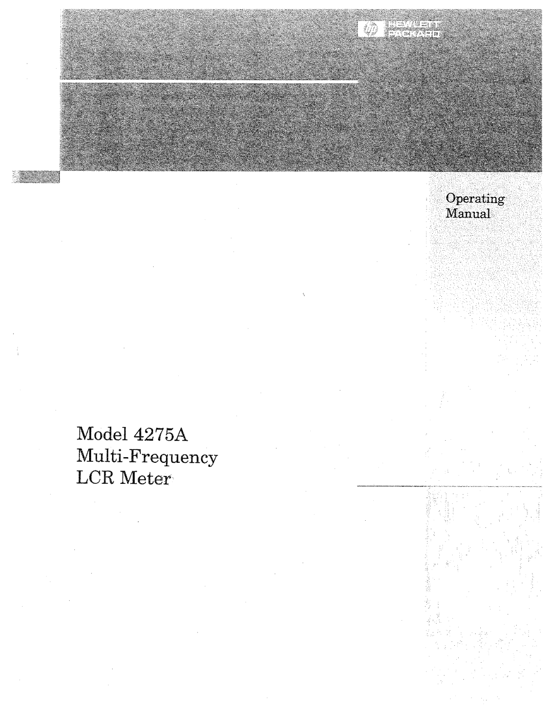 HP 4275A manual 