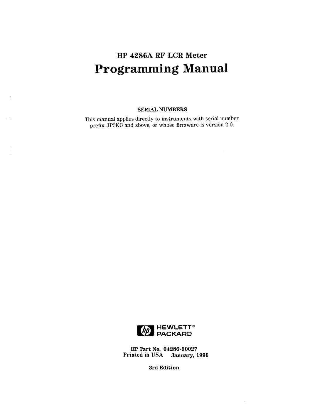 HP 4286A manual 