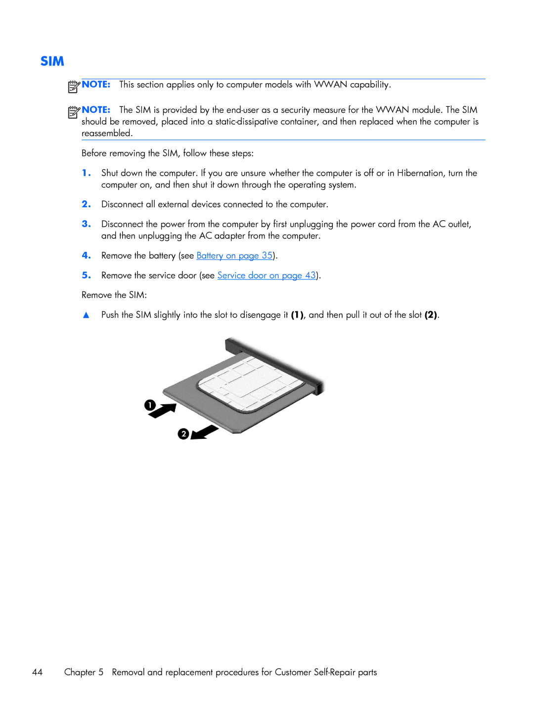 HP 430 G1 E3U85UTABA, 430 G1 E3U87UTABA, 430 G1 E3U93UTABA manual Sim 