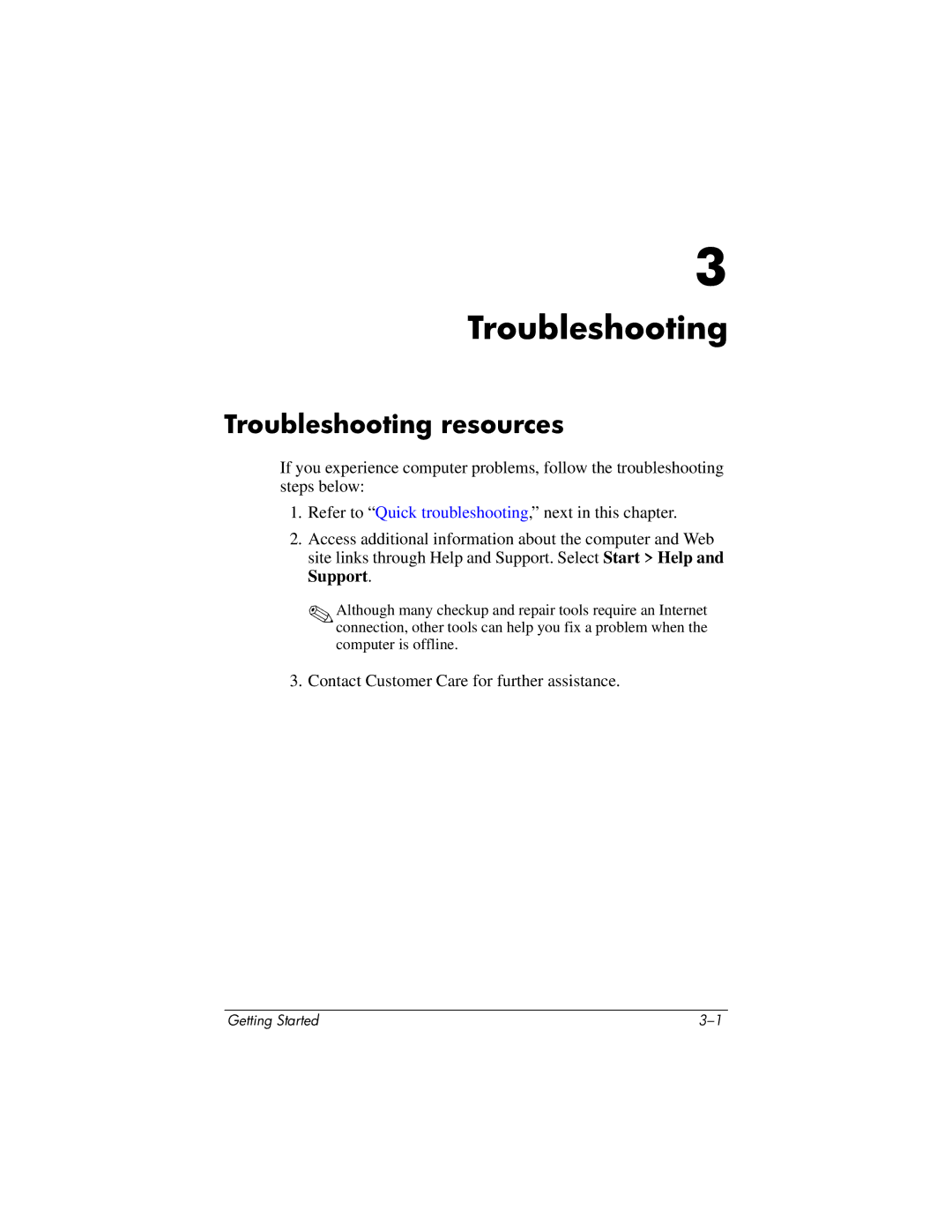 HP 430239-001 manual Troubleshooting resources 