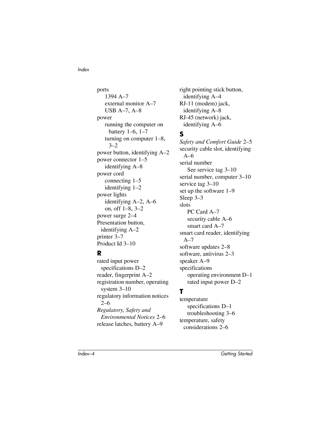 HP 430239-001 manual Regulatory, Safety Environmental Notices 