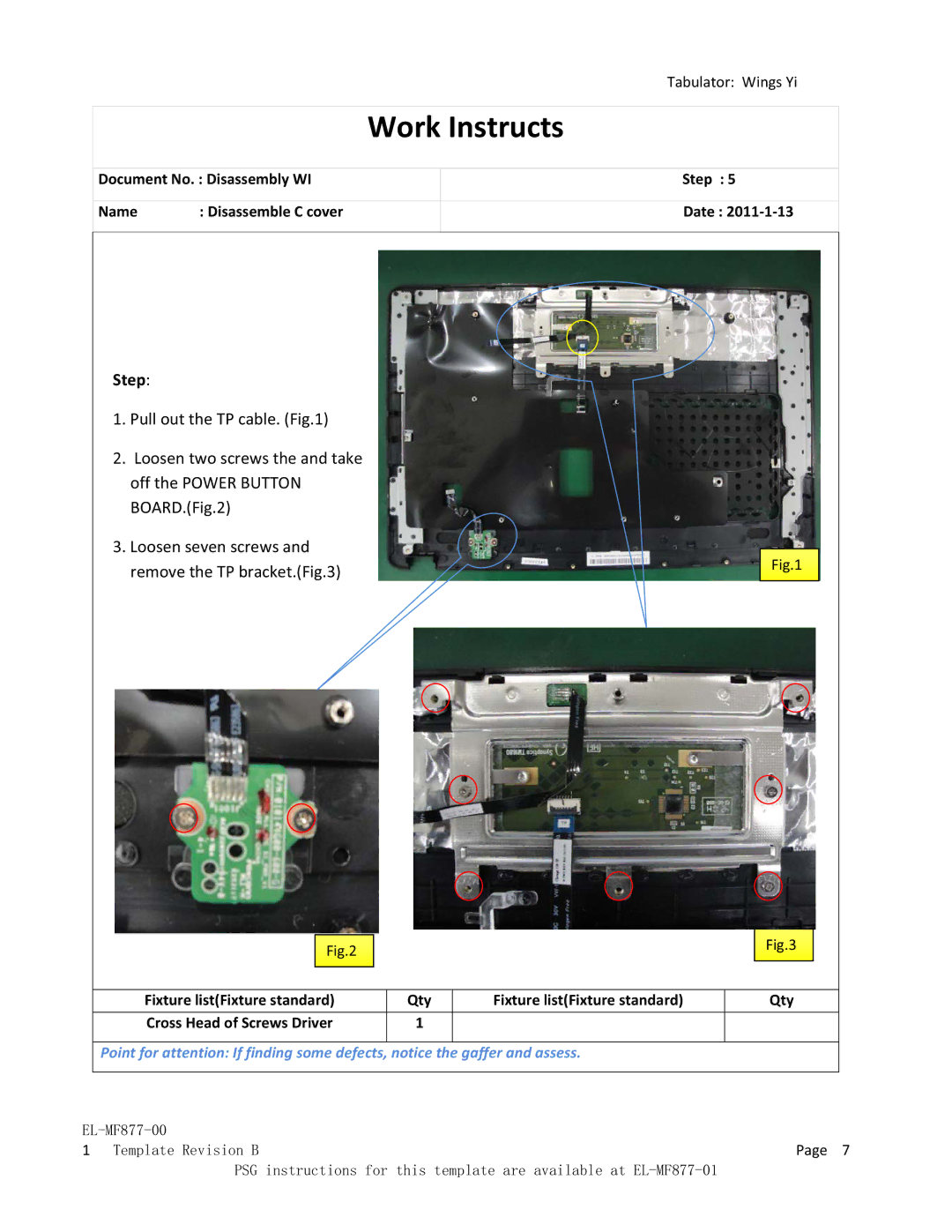 HP 431 manual Step PullouttheTPcable.  