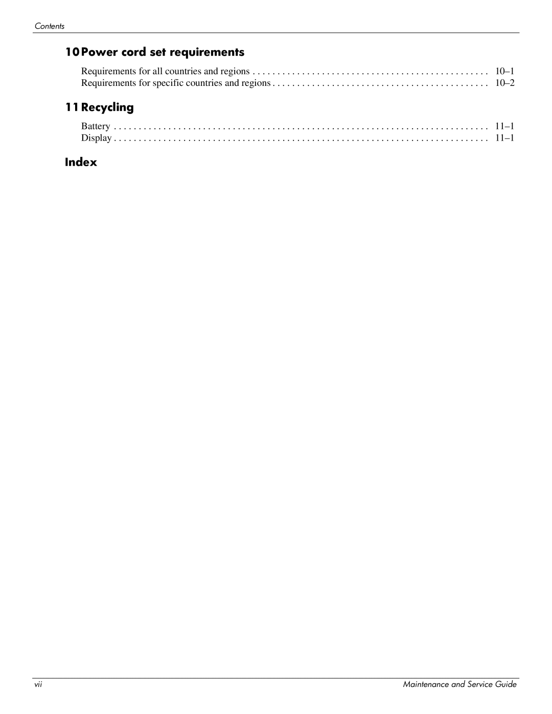 HP 4311S manual 11Recycling 