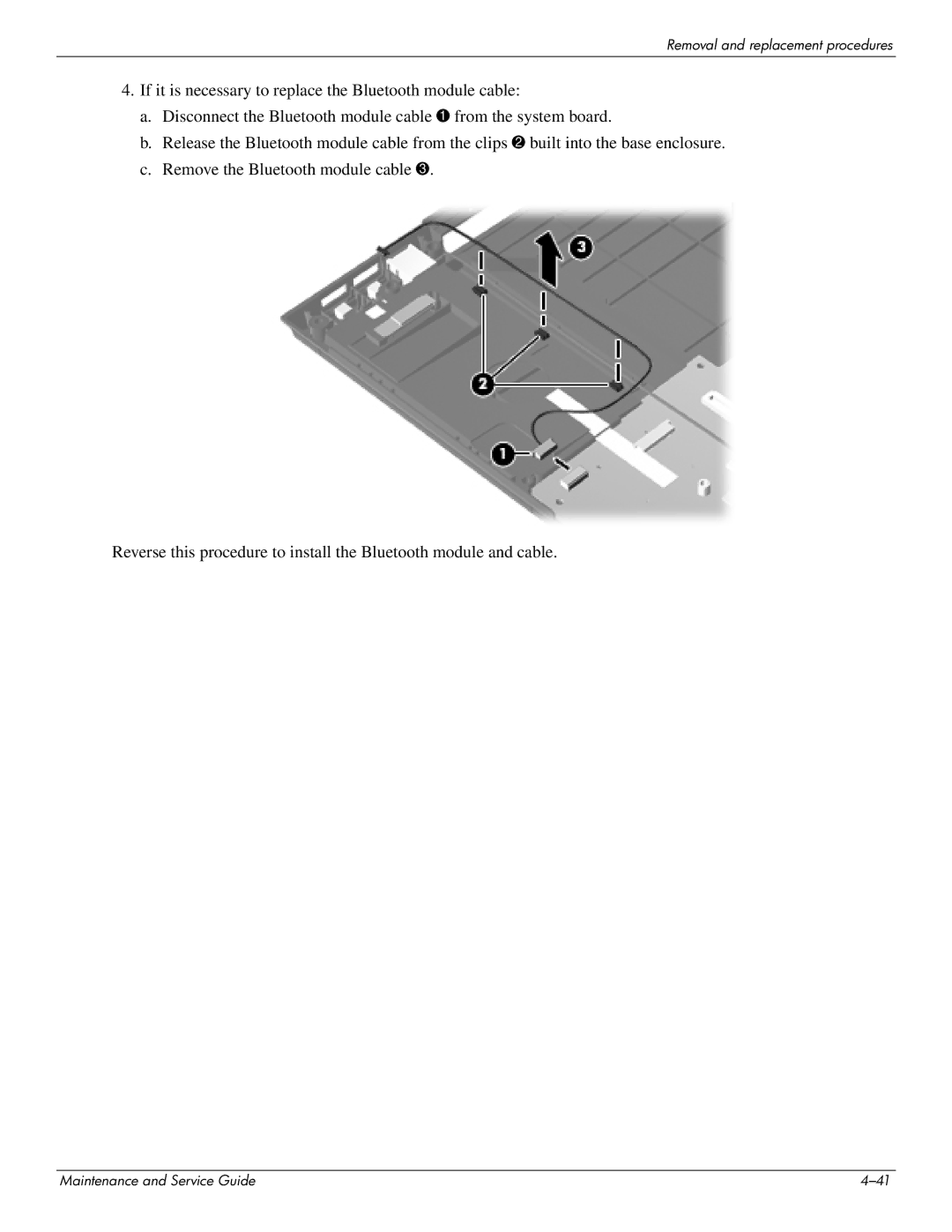 HP 4311S manual Removal and replacement procedures 