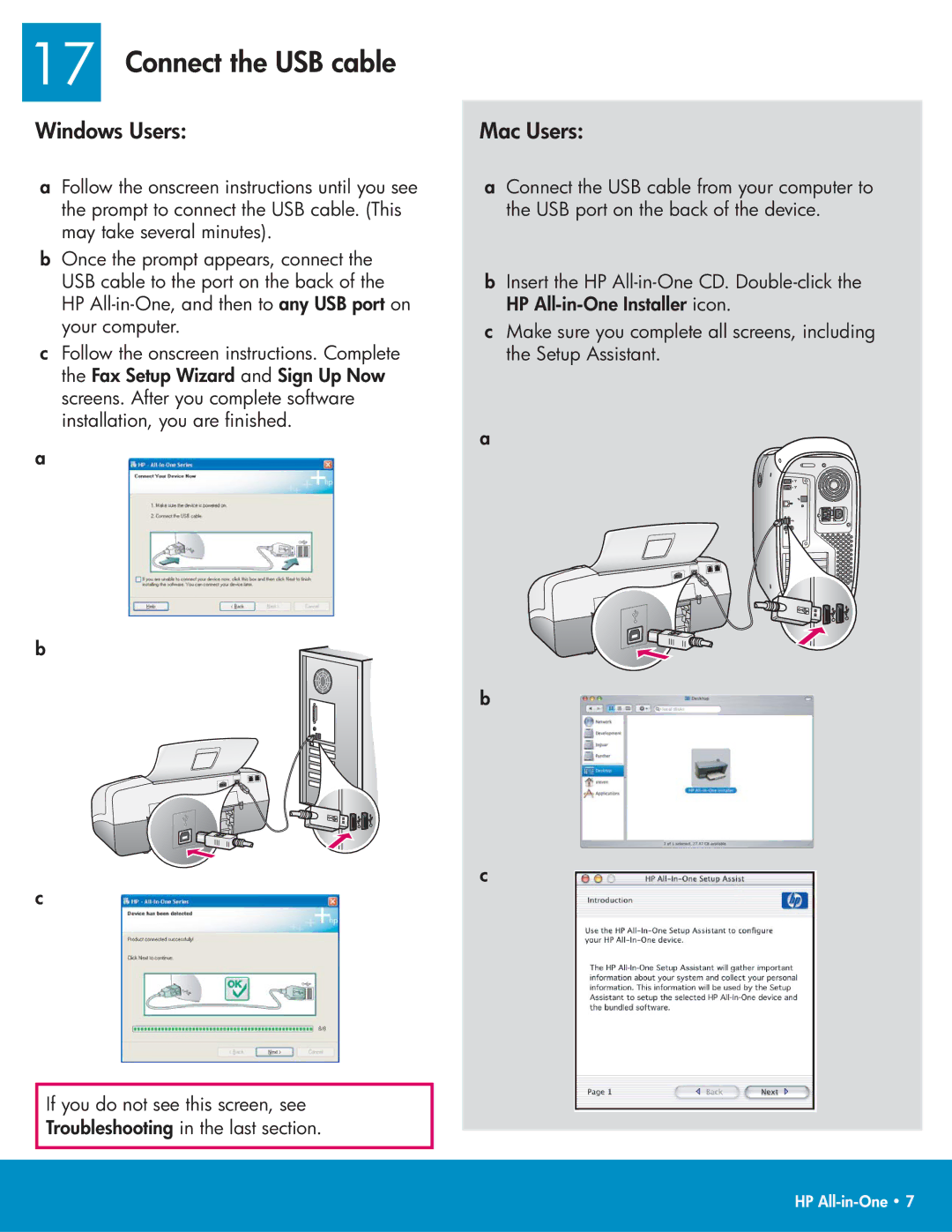 HP 4315xi, 4314, 4311, 4355, 4315v manual Connect the USB cable 